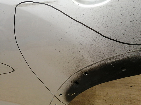 Фотография детали AA043319; Дверь задняя левая, под расширитель, не Long (67004-42100) для Toyota Rav4/БУ; Оригинал; Р3, Под восстановление; . Фото номер 9