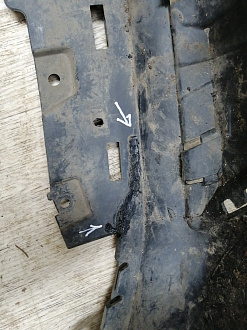 AA045561; Бампер передний нижняя часть; под паркт. (95122393) для Opel Mokka (2012 - 2015)/БУ; Оригинал; Р2, Удовлетворительное; 