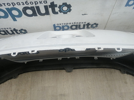 AA046046; Бампер передний; без паркт.; под омыват. (9674576177) для Peugeot 308 I рест. (2011-2015)/БУ; Оригинал; Р2, Удовлетворительное; 