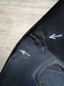 AA046096; Бампер передний; под паркт.; без омыват. (A1668851800) для Mercedes-Benz GLS-klasse I (X166) (2015-2019)/БУ; Оригинал; Р1, Мелкий дефект; 