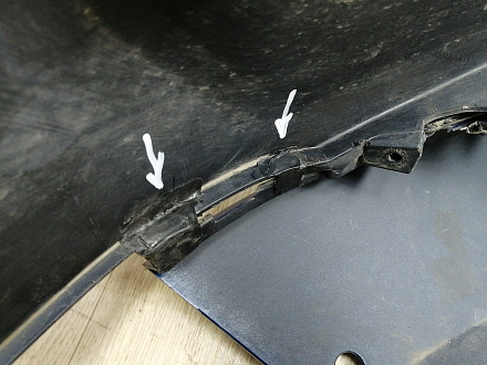 AA045919; Бампер передний; без паркт.; без омыват. (2803127XKQ11A) для Haval F7 I рест. (2022-н.в.)/БУ; Оригинал; Р1, Мелкий дефект; 