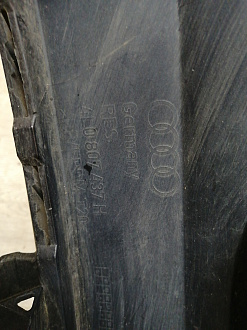 AA045535; Бампер передний; под паркт.; под омыват. (4L0 807 437 H) для Audi Q7 I рест. (2010-2015)/БУ; Оригинал; Р2, Удовлетворительное; 