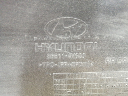 AA044895; Бампер задний; под паркт. (86611-4H000) для Hyundai Grand Starex I (2007-2015)/БУ; Оригинал; Р2, Удовлетворительное; 
