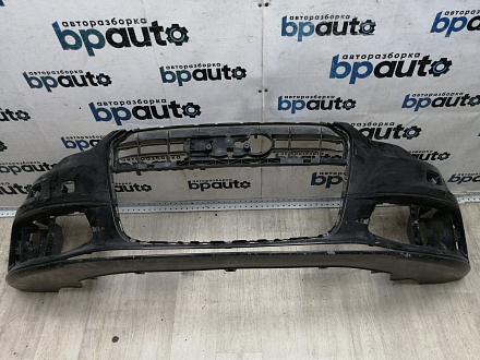 BA000174; Бампер передний, S-line; под паркт.; под омыват. (4G0 807 437 C) для Audi A6 C7/БУ; Оригинал; Р1, Мелкий дефект; 
