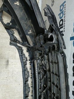 AA045531; Бампер передний; под паркт.; под омыват. (4L0 807 437 H) для Audi Q7 I рест. (2010-2015)/БУ; Оригинал; Р1, Мелкий дефект; 