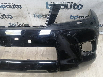 AA046186; Бампер передний; под паркт.; под омыват. (52119-60E01) для Toyota Land Cruiser Prado 150 (2010 — 2013)/БУ; Оригинал; Р1, Мелкий дефект; 