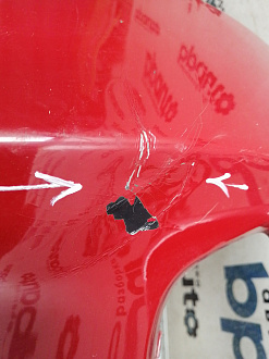 AA045679; Бампер передний; без паркт.; без омыват. (52119-02680) для Toyota Auris I (2007- 2010)/БУ; Оригинал; Р1, Мелкий дефект; 