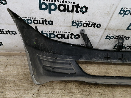 AA024111; Бампер передний; без паркт.; без омыват. (8200916703) для Renault Logan I рест. (2009-2015)/БУ; Оригинал; Р1, Мелкий дефект; 