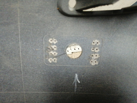 BA000249; Бампер передний; под паркт.; под омыват. (5M0807221N) для Volkswagen Golf Plus II (2009-2014)/БУ; Оригинал; Р1, Мелкий дефект; 