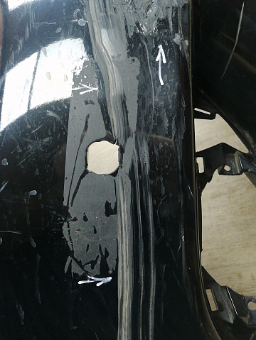 Фотография детали AA045728; Бампер передний; под паркт.; под омыват. (62022-3JA0H) для Infiniti/БУ; Оригинал; Р1, Мелкий дефект; . Фото номер 8