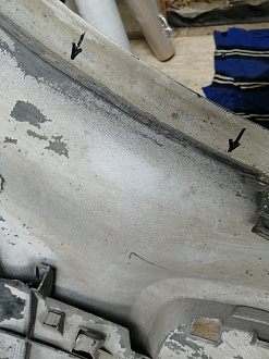 AA045808; Бампер передний, S-line; под паркт.; под омыват. (4G8 807 437 F) для Audi A7 I Sportback (2010-2014)/БУ; Оригинал; Р2, Удовлетворительное; 