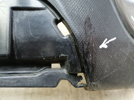 AA046376; Бампер передний; без паркт.; под омыват. (57704-SJ000) для Subaru Forester V (2018-2021)/БУ; Оригинал; Р1, Мелкий дефект; 