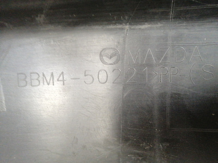 AA036363; Бампер задний; под паркт. (BBM4-50221) для Mazda 3 II (BL) Sedan (2009-2011)/БУ; Оригинал; Р1, Мелкий дефект; 