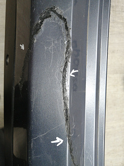 AA045417; Бампер задний; без паркт. (86611-M0000) для Hyundai Creta I (2016-2021)/БУ; Оригинал; Р1, Мелкий дефект; 