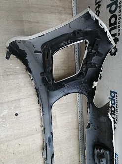 AA045944; Бампер передний; без паркт.; без омыват. (9674576177) для Peugeot 308 I рест. (2011-2015)/БУ; Оригинал; Р2, Удовлетворительное; 