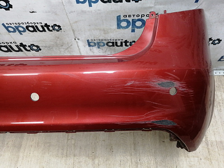 AA046122; Бампер задний; под паркт. (86611-4Y000) для Kia Rio III Sedan (2011- 2015)/БУ; Оригинал; Р1, Мелкий дефект; 