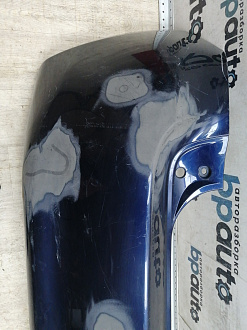 BA000211; Бампер задний; без паркт. (52159-02400) для Toyota Auris I (2007- 2010)/БУ; Оригинал; Р1, Мелкий дефект; 