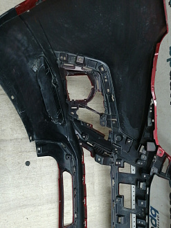 AA045833; Бампер передний; без паркт.; без омыват. (6400J025ZZ) для Mitsubishi ASX I рест.2 (2016- 2019)/БУ; Оригинал; Р1, Мелкий дефект; 