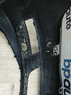 BA000228; Бампер передний; под паркт.; под омыват. (5G0807221) для Volkswagen Golf/БУ; Оригинал; Р1, Мелкий дефект; 