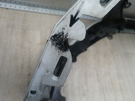 AA046026; Бампер передний; без паркт.; без омыват. (9674576177) для Peugeot 308 I рест. (2011-2015)/БУ; Оригинал; Р2, Удовлетворительное; 