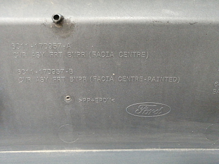 AA034574; Бампер передний, центральная часть (6C11-17K819-A) для Ford Transit (2006-2014)/БУ; Оригинал; Р1, Мелкий дефект; 
