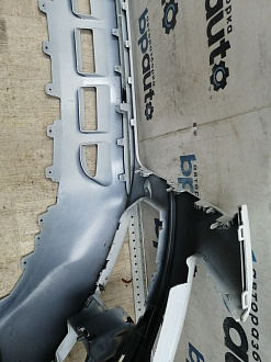 BA000257; Бампер передний, S-line; без паркт.; под омыват. (8R0 807 437 AC) для Audi Q5 I рест. (2012-2017)/БУ; Оригинал; Р1, Мелкий дефект; 