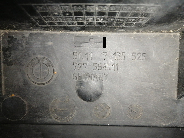 Бампер передний БМВ 7 серия IV Long E66 рест. 2005-2008, б/у, фото 40