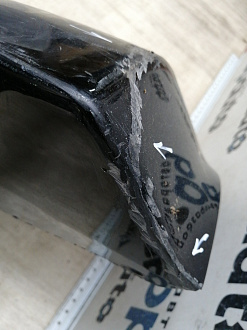 AA044790; Бампер задний, Long; под паркт. (52159-42130) для Toyota Rav4 30 рест. V 2.4 (2009 - 2010)/БУ; Оригинал; Р1, Мелкий дефект; 
