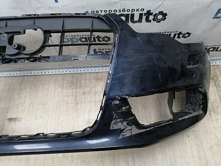 AA045631; Бампер передний; под паркт.; под омыват. (4G0 807 437) для Audi A6 C7/БУ; Оригинал; Р1, Мелкий дефект; 