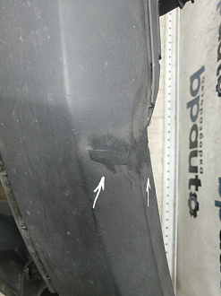 AA045717; Бампер передний; без паркт.; без омыват. (7E0807221) для Volkswagen/БУ; Оригинал; Р1, Мелкий дефект; 