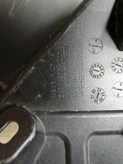 AA045844; Бампер передний; без паркт.; без омыват. (2803127XKQ11A) для Haval F7 I рест. (2022-н.в.)/БУ; Оригинал; Р1, Мелкий дефект; 