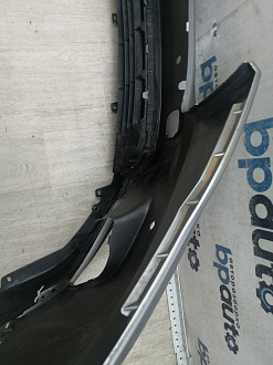 AA045986; Бампер передний; под паркт.; под омыват. (52119-0E220) для Toyota Highlander III (2014 — 2016)/БУ; Оригинал; Р1, Мелкий дефект; 