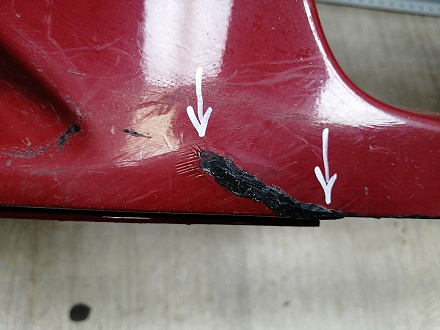 AA045678; Бампер передний; без паркт.; без омыват. (52119-02680) для Toyota Auris I (2007- 2010)/БУ; Оригинал; Р1, Мелкий дефект; 