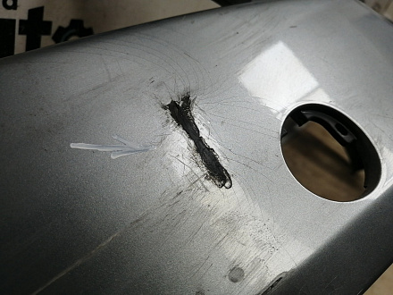 AA045606; Бампер передний, S-line; под паркт.; под омыват. (8T0 807 437 D) для Audi A5/БУ; Оригинал; Р1, Мелкий дефект; 