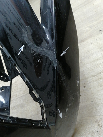 Фотография детали AA045376; Бампер передний; без паркт.; без омыват. (2803100U7300) для JAC J7 (2020- н.в.)/БУ; Оригинал; Р1, Мелкий дефект; . Фото номер 8