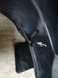 AA045905; Бампер задний; без паркт. (52159-12B30) для Toyota Corolla 150 рест. (2010-2013)/БУ; Оригинал; Р1, Мелкий дефект; 