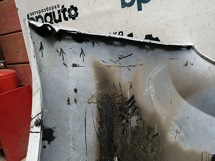 AA045616; Бампер задний; под паркт. (86611-4L700) для Hyundai Solaris I рест. HB (2014- 2016)/БУ; Оригинал; Р1, Мелкий дефект; 