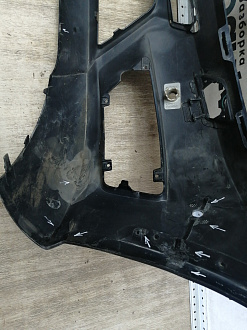 BA000056; Бампер передний, AMG; под паркт.; под омыват. (A2048807847) для Mercedes-Benz C-klasse III рест. (W204) (2011-2015)/БУ; Оригинал; Р2, Удовлетворительное; 