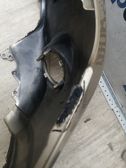 AA045780; Бампер передний; без паркт.; под омыват. (52119-42730) для Toyota Rav4 30 рест. V 2.4 (2009 - 2010)/БУ; Оригинал; Р1, Мелкий дефект; 