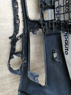 AA045533; Бампер передний; под паркт.; под омыват. (4L0 807 437 H) для Audi Q7 I рест. (2010-2015)/БУ; Оригинал; Р1, Мелкий дефект; 