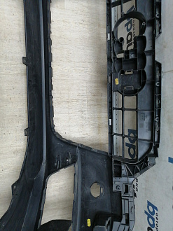 BA000162; Бампер передний; под паркт.; под омыват. (4G0 807 437) для Audi A6 C7/БУ; Оригинал; Р1, Мелкий дефект; 