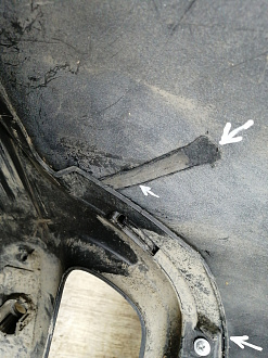 AA023248; Бампер задний; под паркт. (86611-C5000) для Kia Sorento III Prime (2014- 2017)/БУ; Оригинал; Р2, Удовлетворительное; 