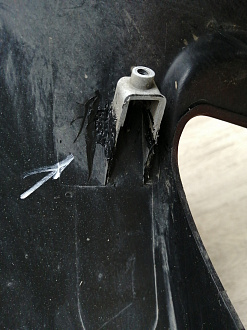 AA045847; Бампер передний; без паркт.; без омыват. (86511-4Y000) для Kia Rio/БУ; Оригинал; Р1, Мелкий дефект; 