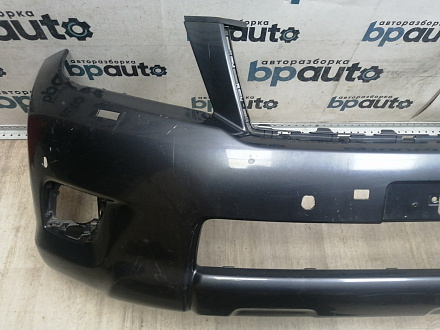 AA046003; Бампер передний; под паркт.; под омыват. (52119-60E01) для Toyota Land Cruiser Prado 150 (2010 — 2013)/БУ; Оригинал; Р1, Мелкий дефект; 