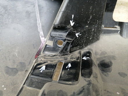 AA014863; Бампер передний ; под паркт.; под омыват. (52119-60G80) для Lexus LX570, LX450D рест.2 (2015 - 2021)/БУ; Оригинал; Р1, Мелкий дефект; 