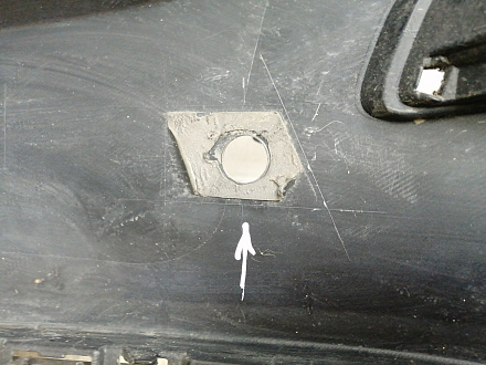 AA045818; Бампер передний; под паркт.; под омыват. (3C8807221F) для Volkswagen Passat CC рест. (2012-2017)/БУ; Оригинал; Р1, Мелкий дефект; 