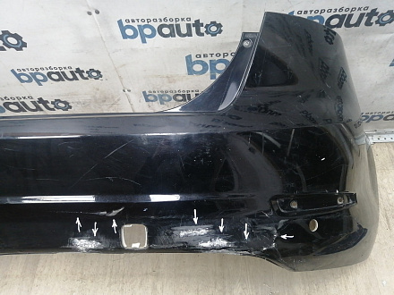 BA000236; Бампер задний; под паркт. (BS71-F17906-A) для Ford Mondeo Sedan IV рест. (2010- 2014)/БУ; Оригинал; Р1, Мелкий дефект; 