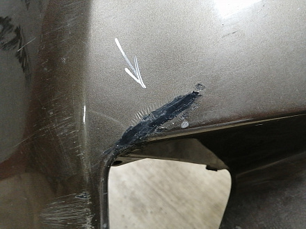 AA044796; Бампер передний; без паркт.; под омыват. (52119-0R180) для Toyota Rav4 40 рест. (2015 — 2019)/БУ; Оригинал; Р1, Мелкий дефект; 