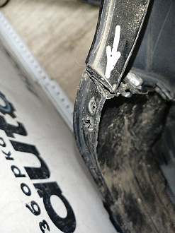 AA045513; Бампер задний; под паркт. (86611-1C310) для Hyundai Getz рест. (2005-2011)/БУ; Оригинал; Р1, Мелкий дефект; 