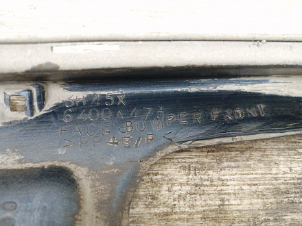 AA027490; Бампер передний; без паркт.; под омыват. (6400A473) для Mitsubishi Outlander II XL (2005-2009)/БУ; Оригинал; Р2, Удовлетворительное; 